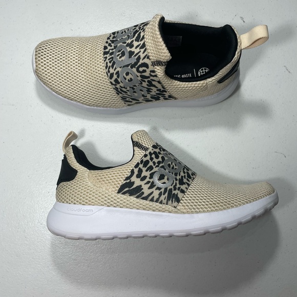 Adidas Women's  leopard Cream Slip-On Shoes Size 6 SB-15 - Picture 5 of 11